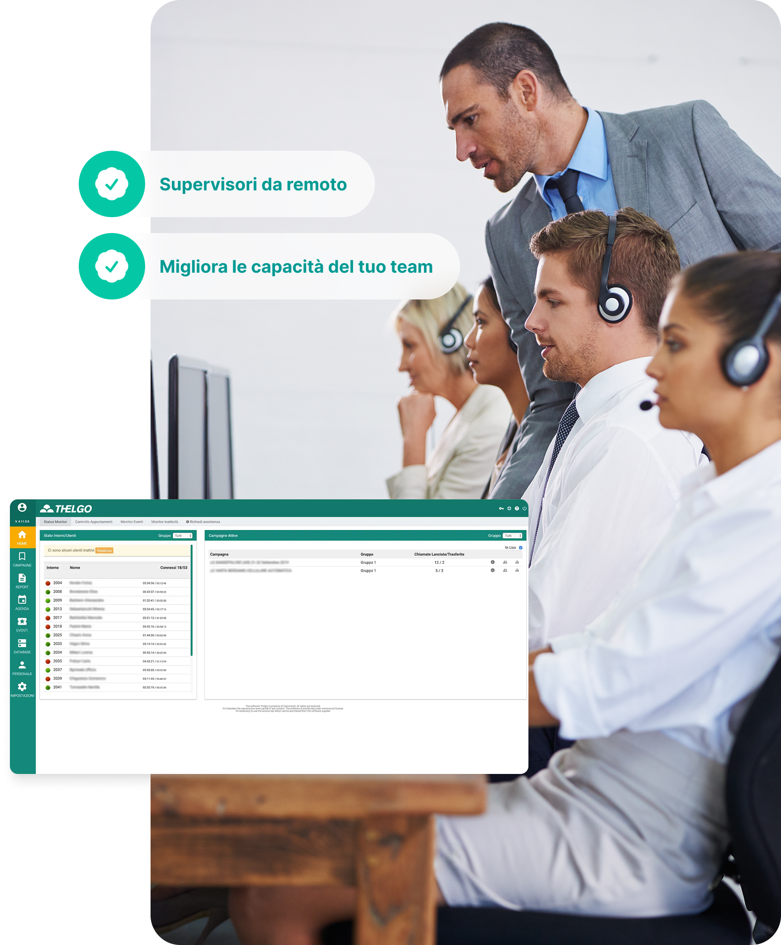 Monitoraggio Operatori Call Center